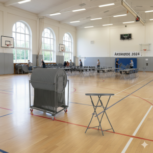 20 Zown Cocktail Ø80 klapborde inkl. bordvogn