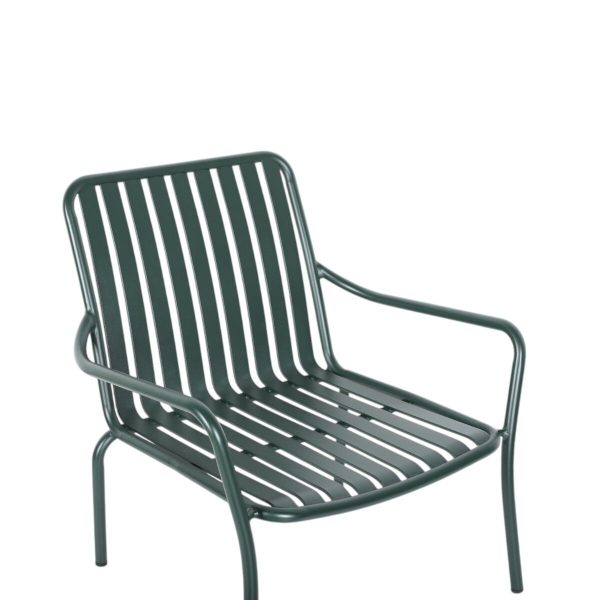 Loungestol stabelbar, metal - Image 3