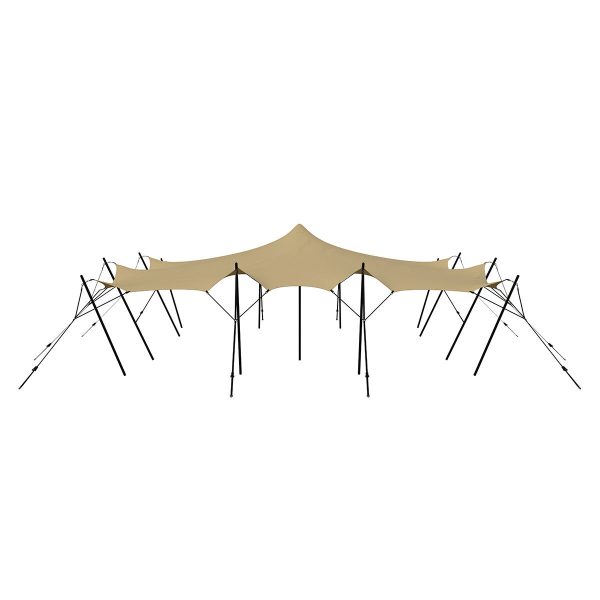 Stretch tent 9x9m - SAND - komplet - Image 3