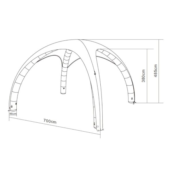 Komplet Air Cover 7x7m - Fullprint - Image 2