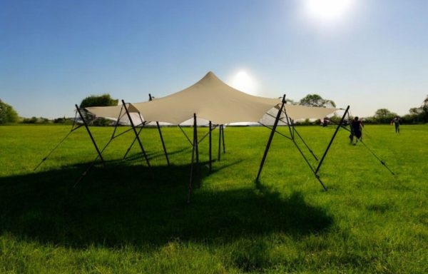 Stretch tent 6x9m -SAND - Komplet - Image 2