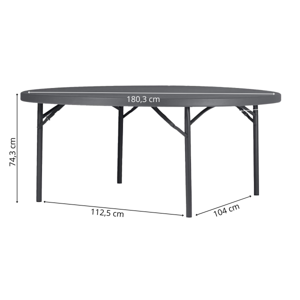 Zown New Classic – rundt klapbord Planet Ø180 cm - Image 2