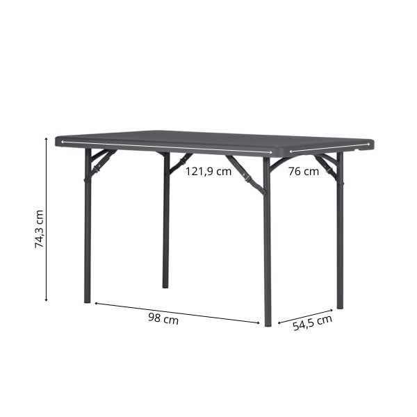Zown New Classic - folding table XL 120x76 cm - Image 2