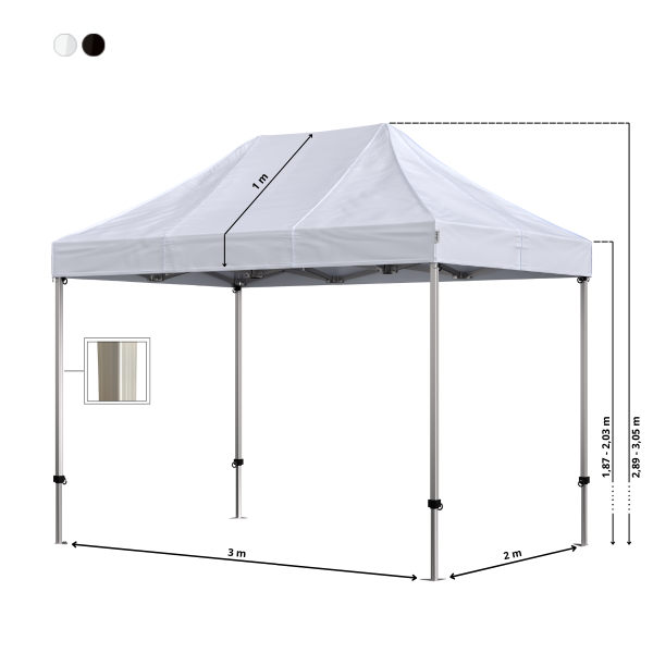 Foldetelt Komplet 2x3m Premium - Image 3