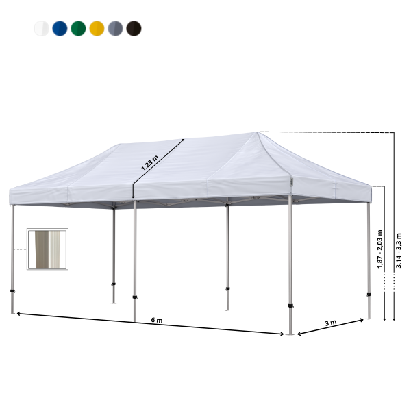 Foldetelt Komplet 3x6m Premium - Image 5