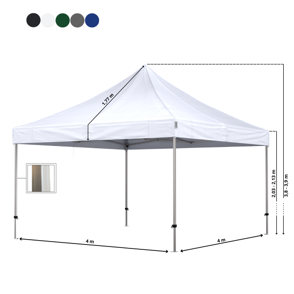 Foldetelt Komplet 4x4m Premium Plus - Image 4