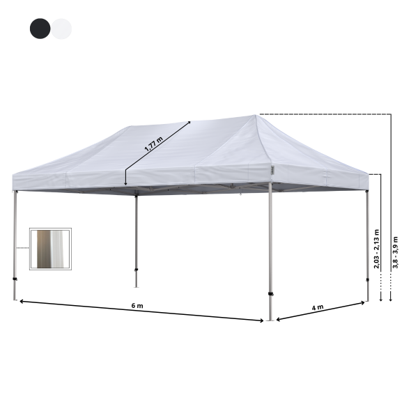 Foldetelt Komplet 4x6m Premium Plus - Image 3