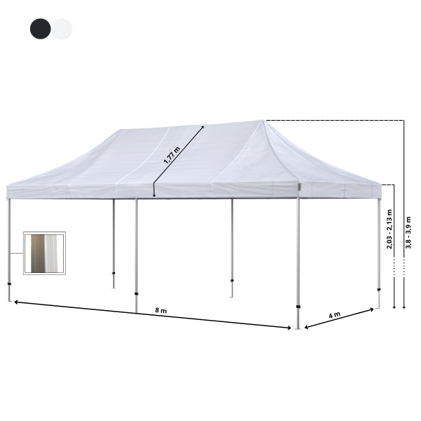 Foldetelt Komplet 4x8m Premium Plus - Image 3