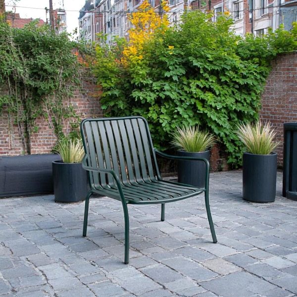 Loungestol stabelbar, metal - Image 6