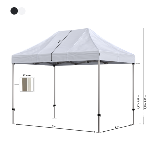 Foldetelt Komplet 2x3m Premium