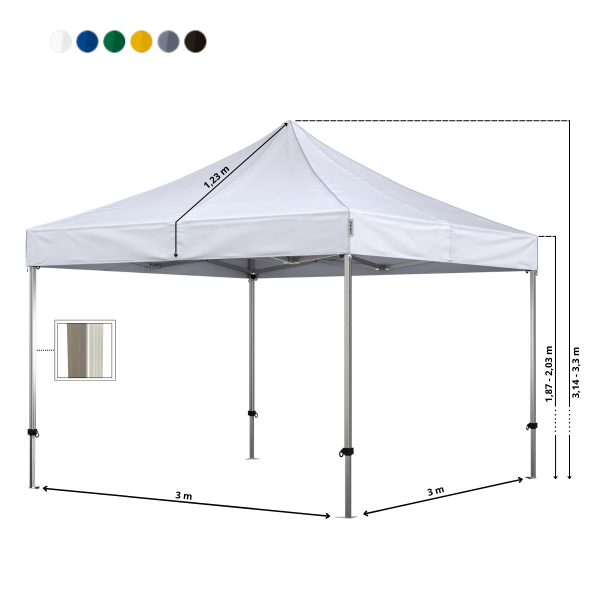 Foldetelt Komplet 3x3m Premium - Image 3