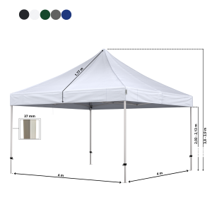 Foldetelt Komplet 4x4m Premium