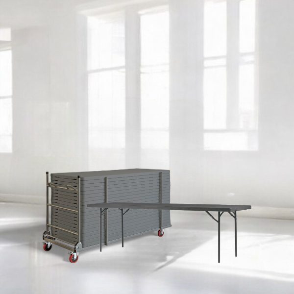 18 Zown XL240 folding tables incl. table cart