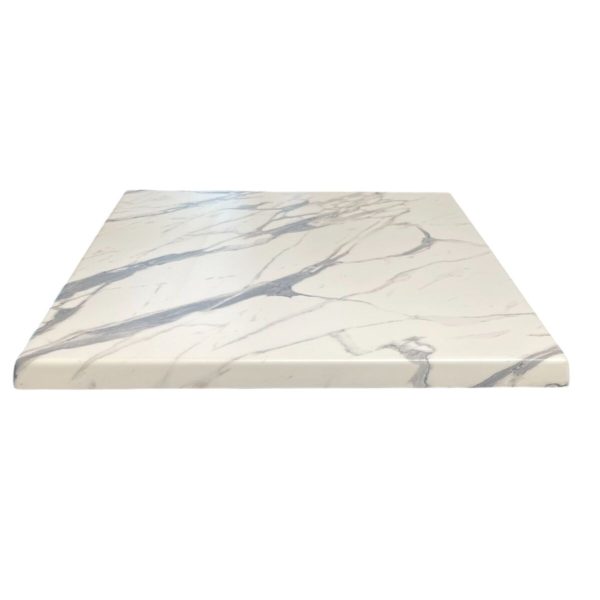 Carrara marmorlook bordplade firkantet - Image 2