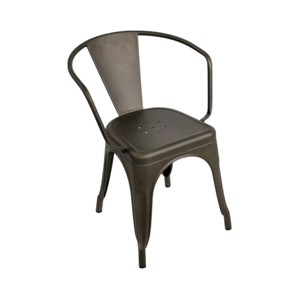 Bistrostol m. armlæn udendørs behandlet - Image 5