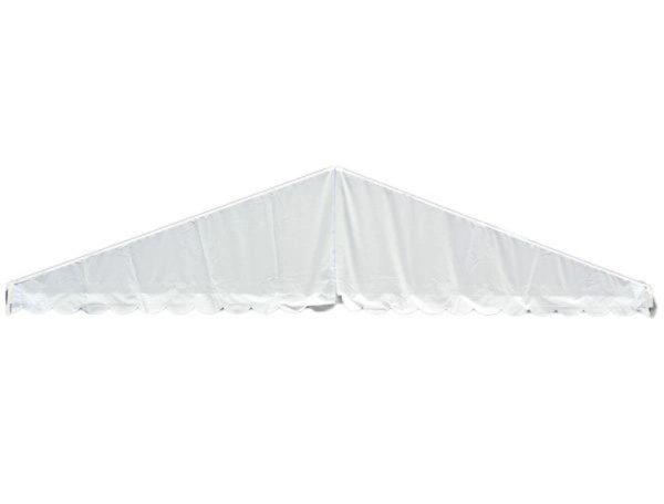 Gavltrekant 12m hvid PVC