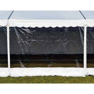 Side 2,2m hvid - lyn - panorama, hvid PVC