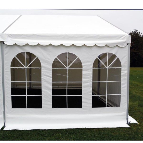 Side 2,2m hvid - kd/vind GV, hvid PVC