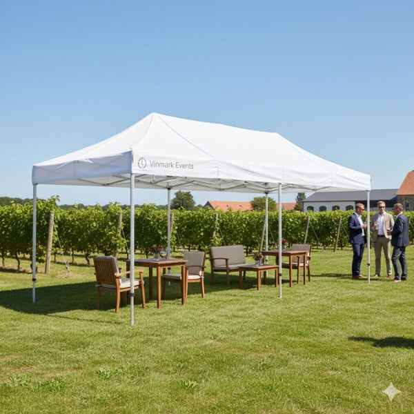 Foldetelt Komplet 4x6m Premium Plus