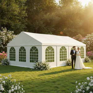 Udvidelsesfag SEMI-PRO 6x2m inkl. sider og tag