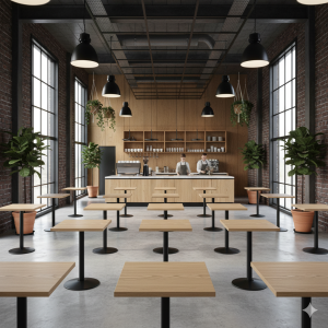 Cognac Oak bordplade firkantet Lamidur