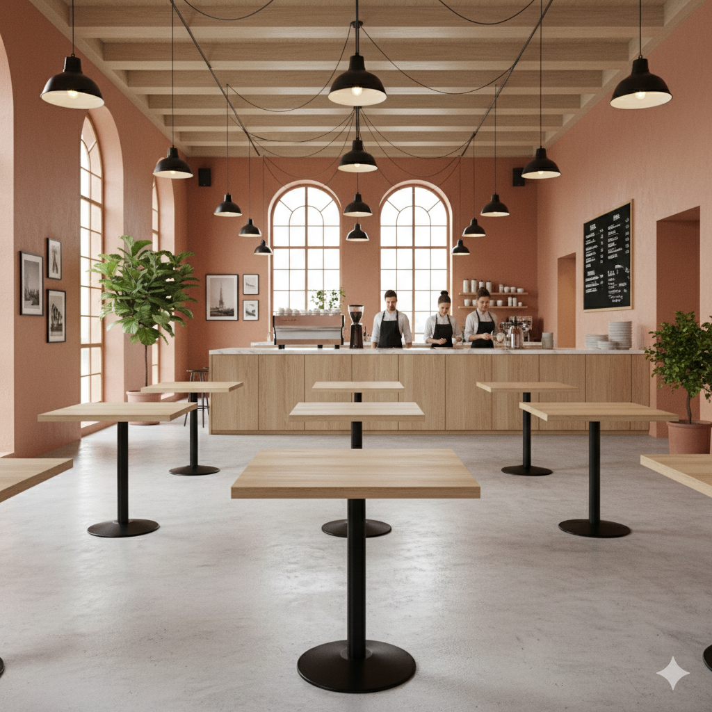 Cognac Oak bordplade firkantet Lamidur