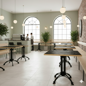 Black Pietro Grigio bordplade firkantet Lamidur