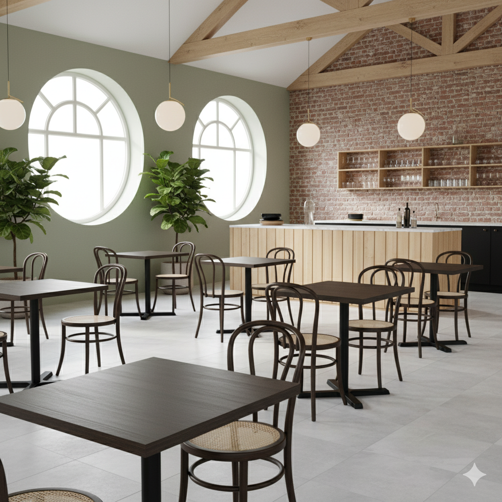 Dark Oak bordplade firkantet DuroLight