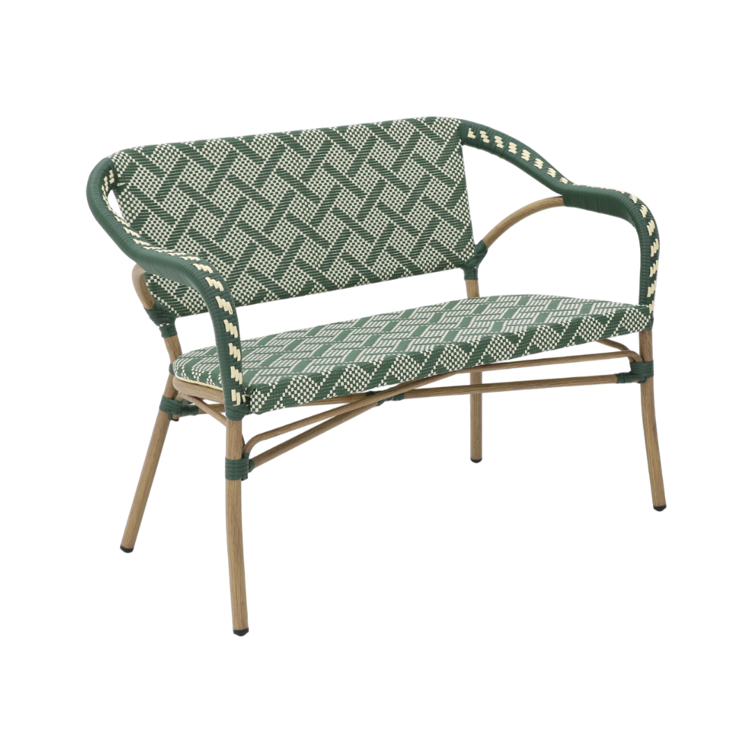 Marseille Cafébænk m. armlæn