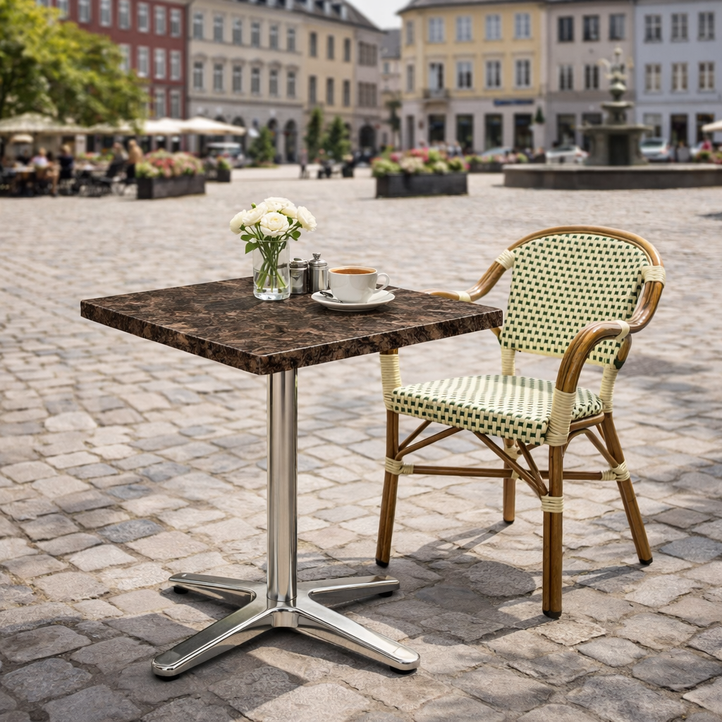 Karacabey marmorlook bordplad firkantet