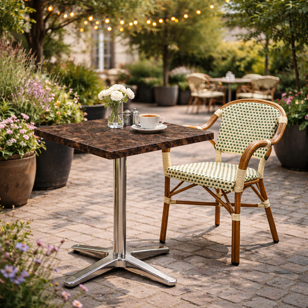 Karacabey marmorlook bordplad firkantet