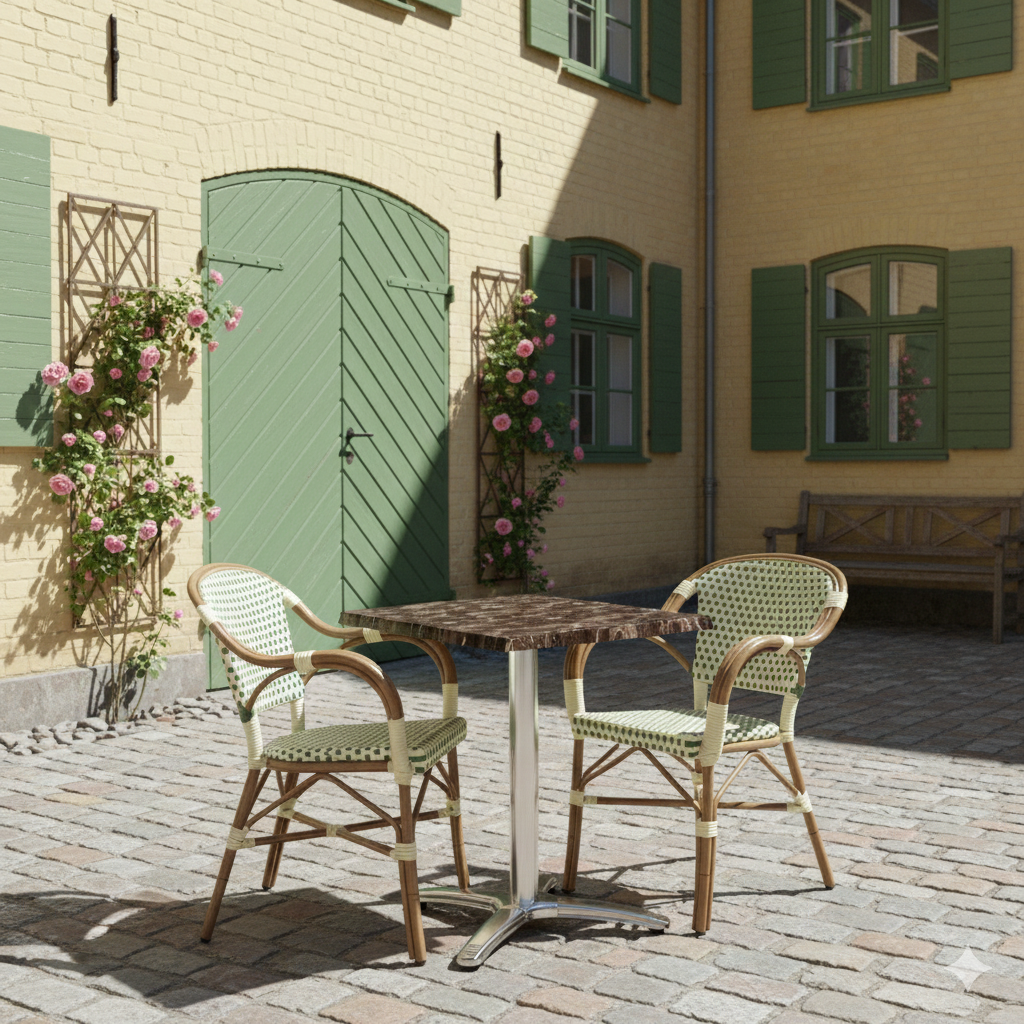 Karacabey marmorlook bordplad firkantet