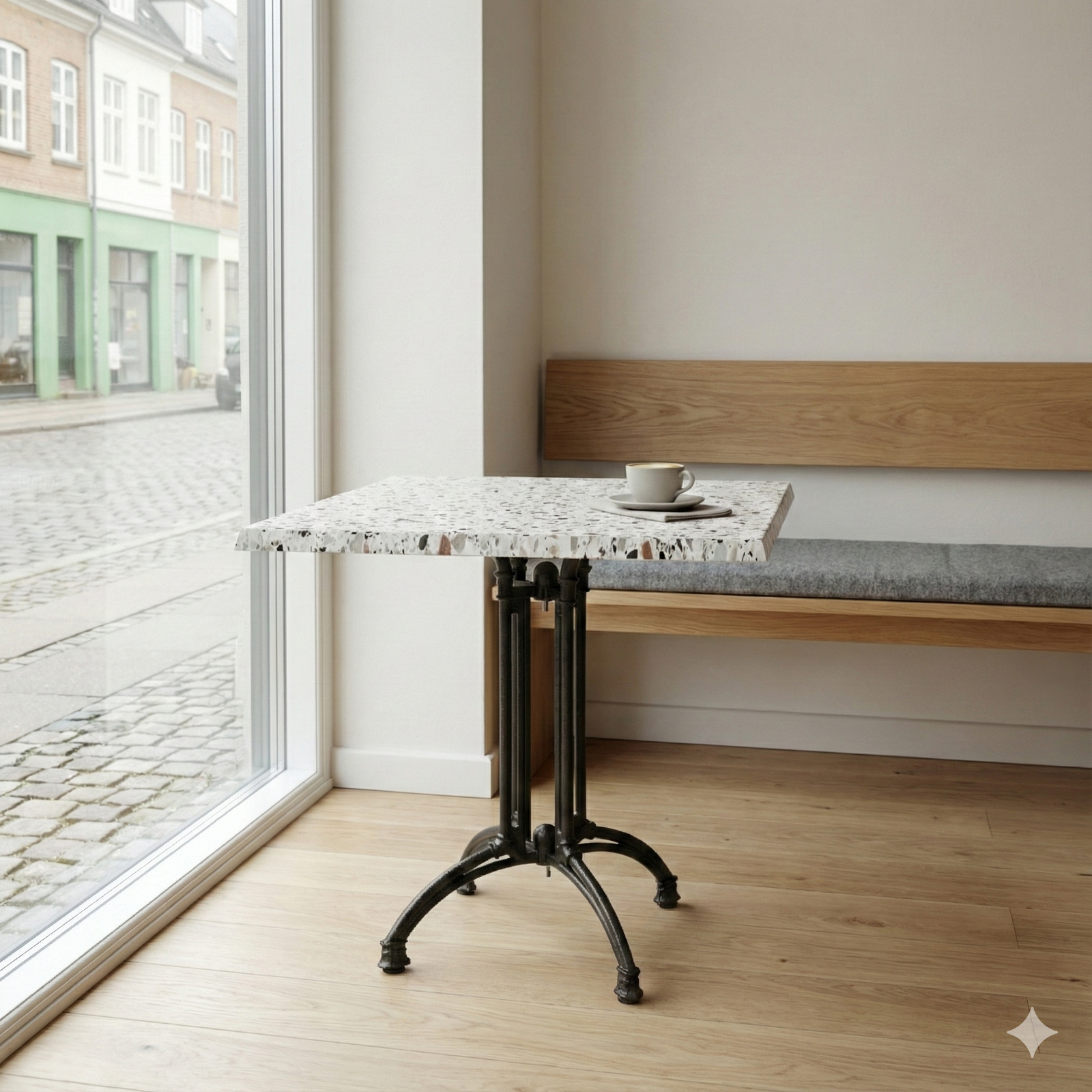 Terrazzolook bordplade firkantet