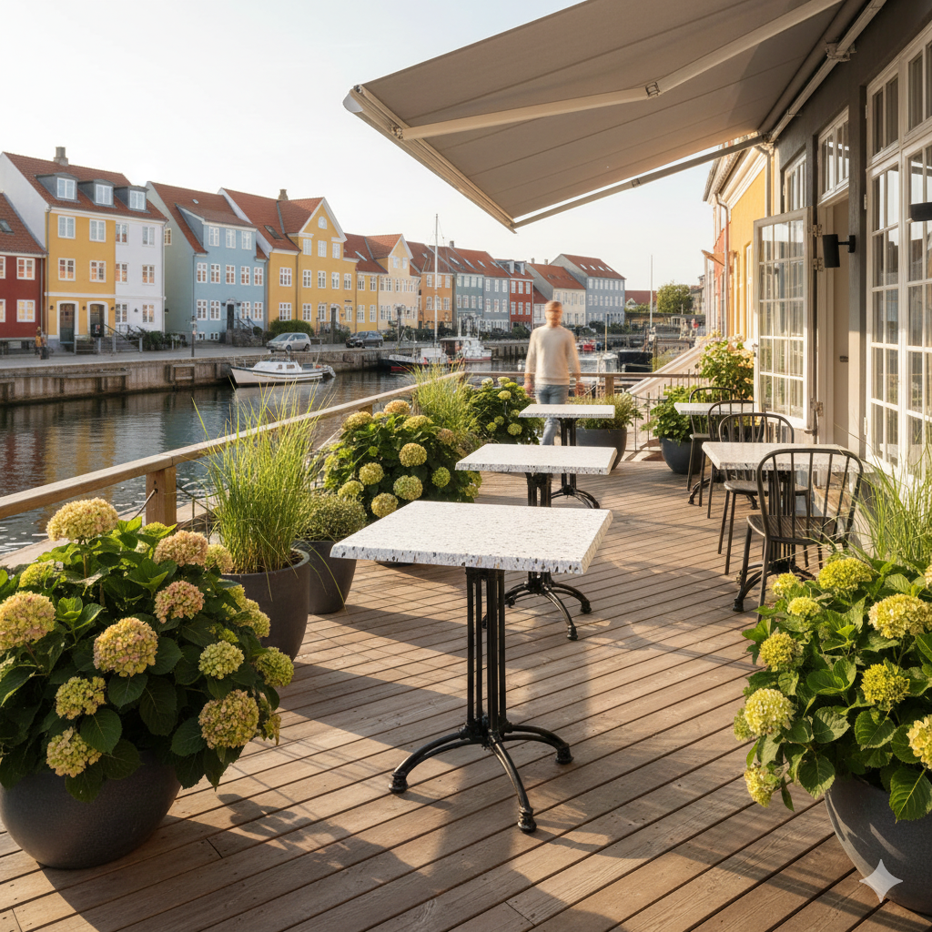 Terrazzolook bordplade firkantet