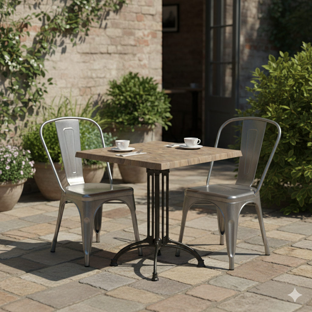 Lys Parket bordplade firkantet