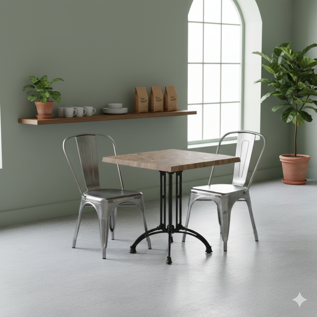 Lys Parket bordplade firkantet