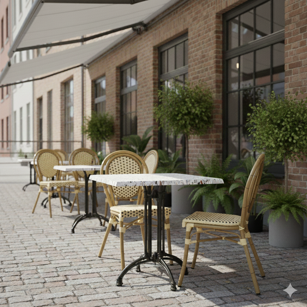 Terrazzolook bordplade firkantet