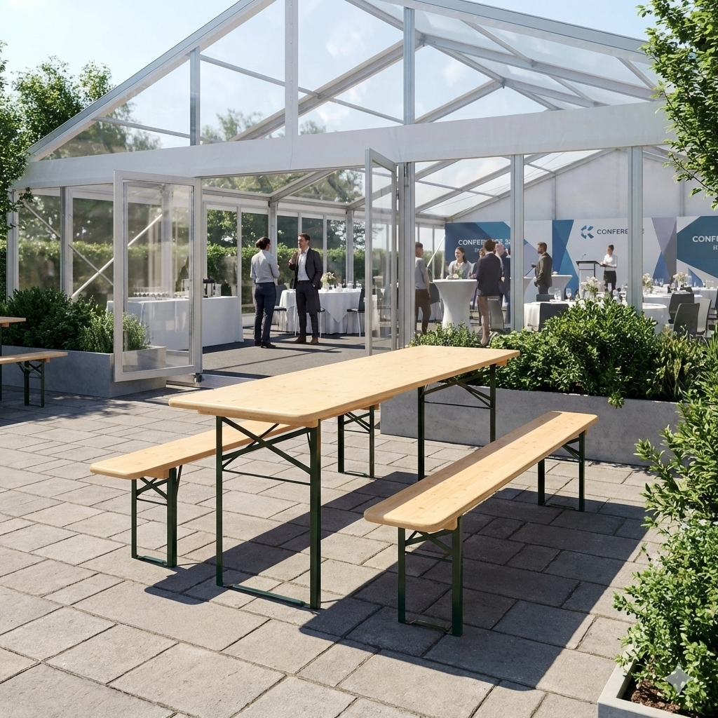 Brau Bord/bænk sæt 220x50 cm