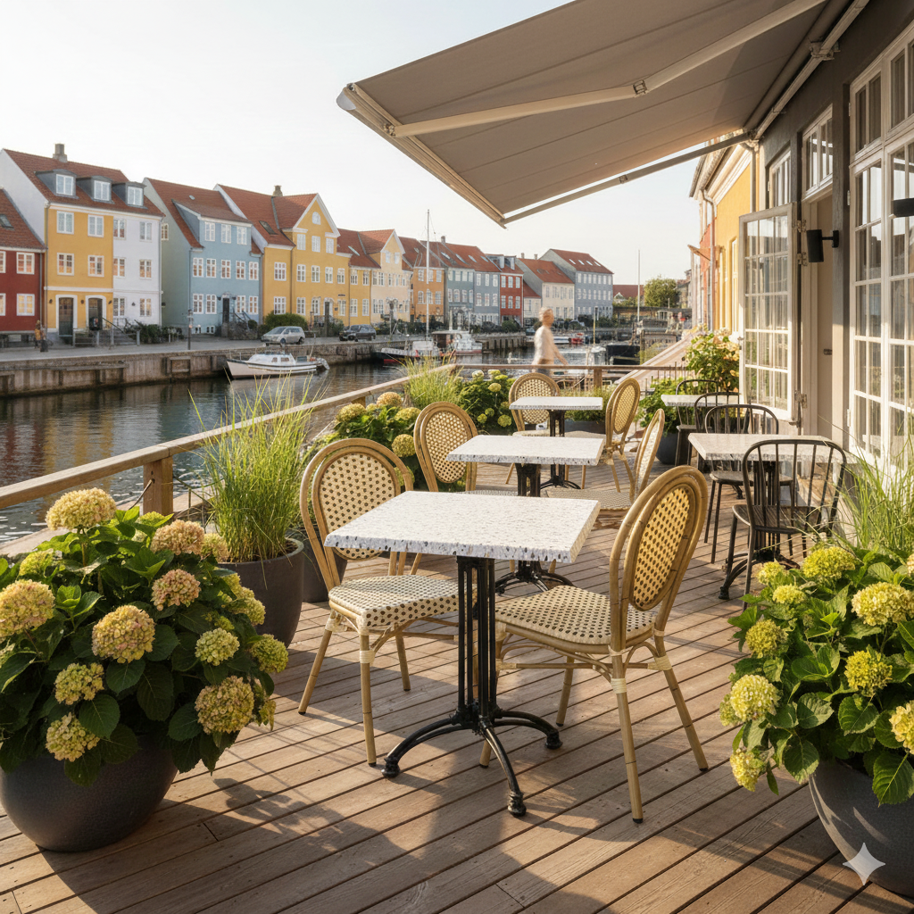 Terrazzolook bordplade firkantet