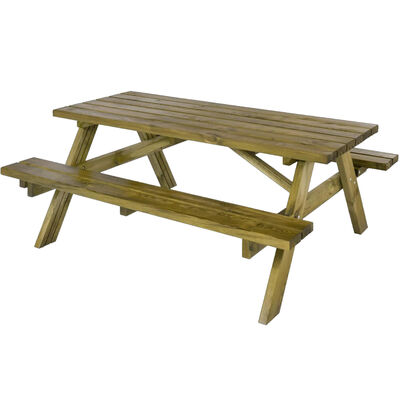 Garden Bord/Bænkesæt m/opklappelige sæder