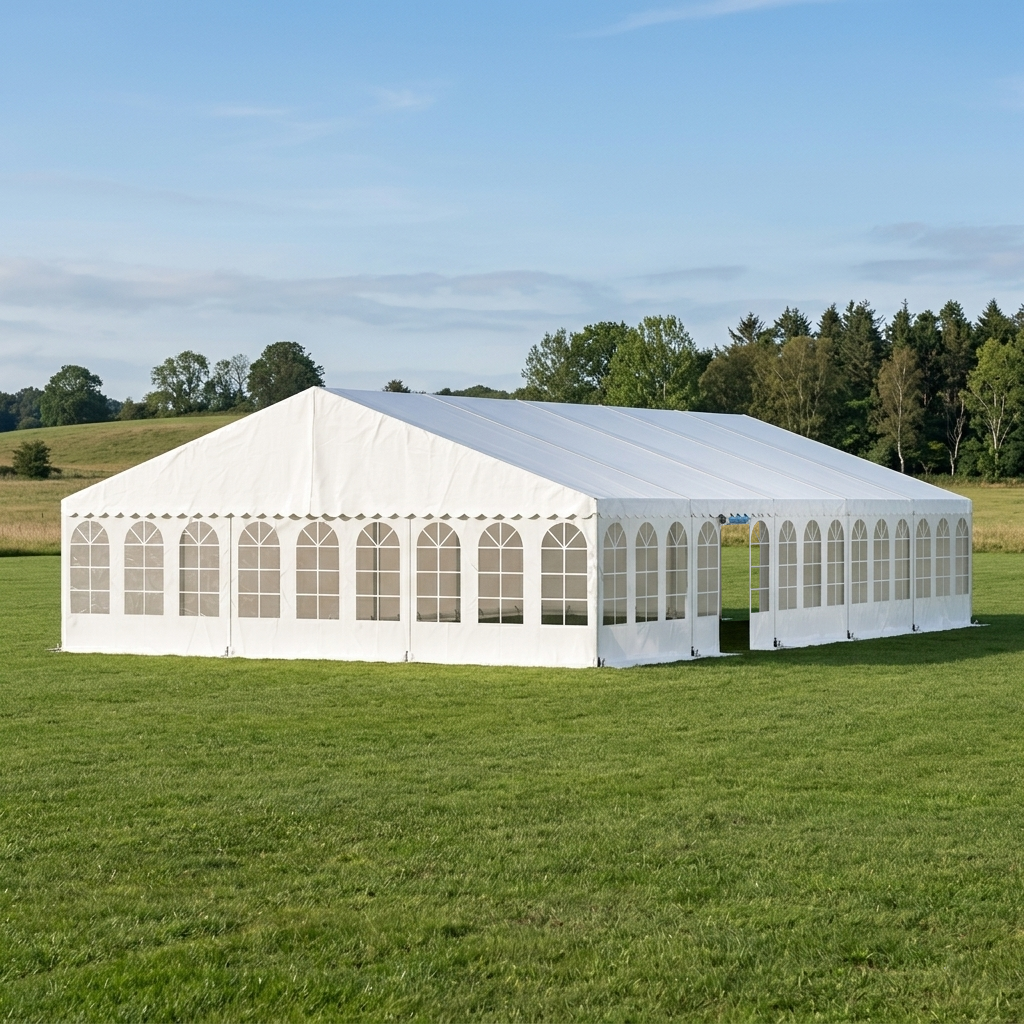 Partytelt Komplet 9 x 15 mtr. HVID