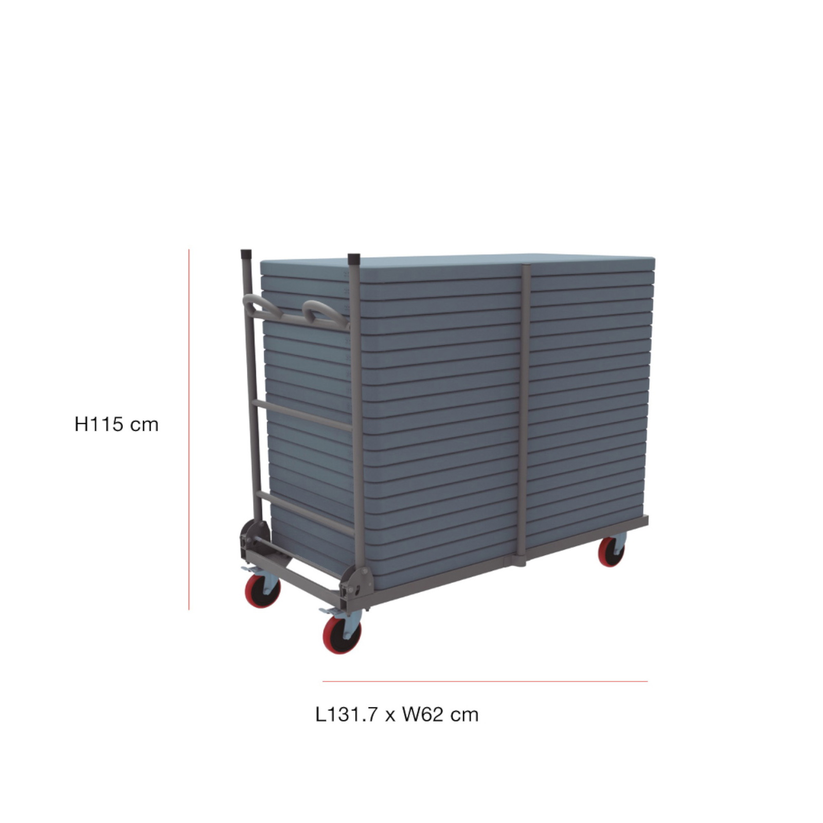 Zown Bordvogn L-Trolly inkl. 20 borde