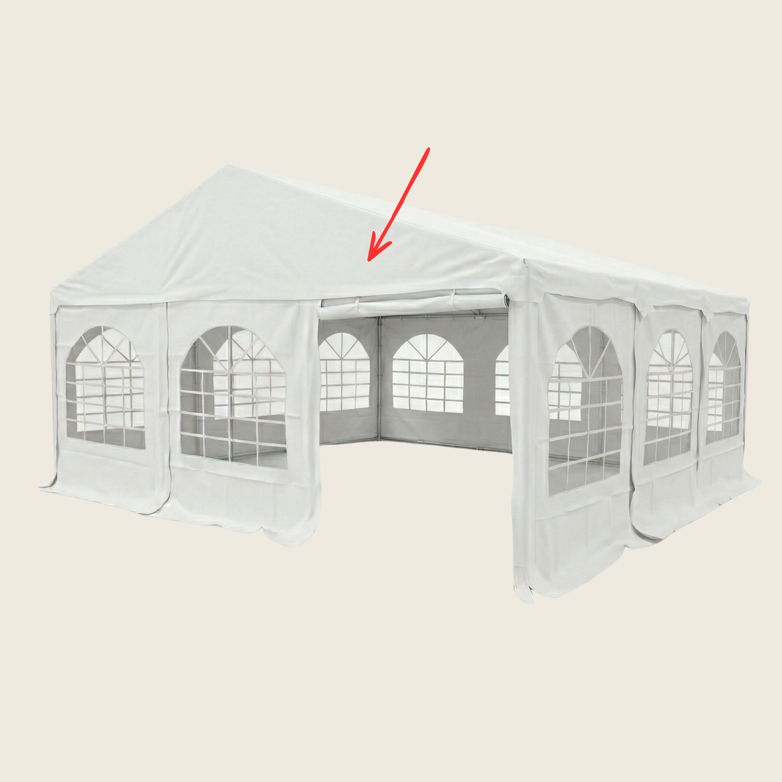 Tent for Events Tag med gavl