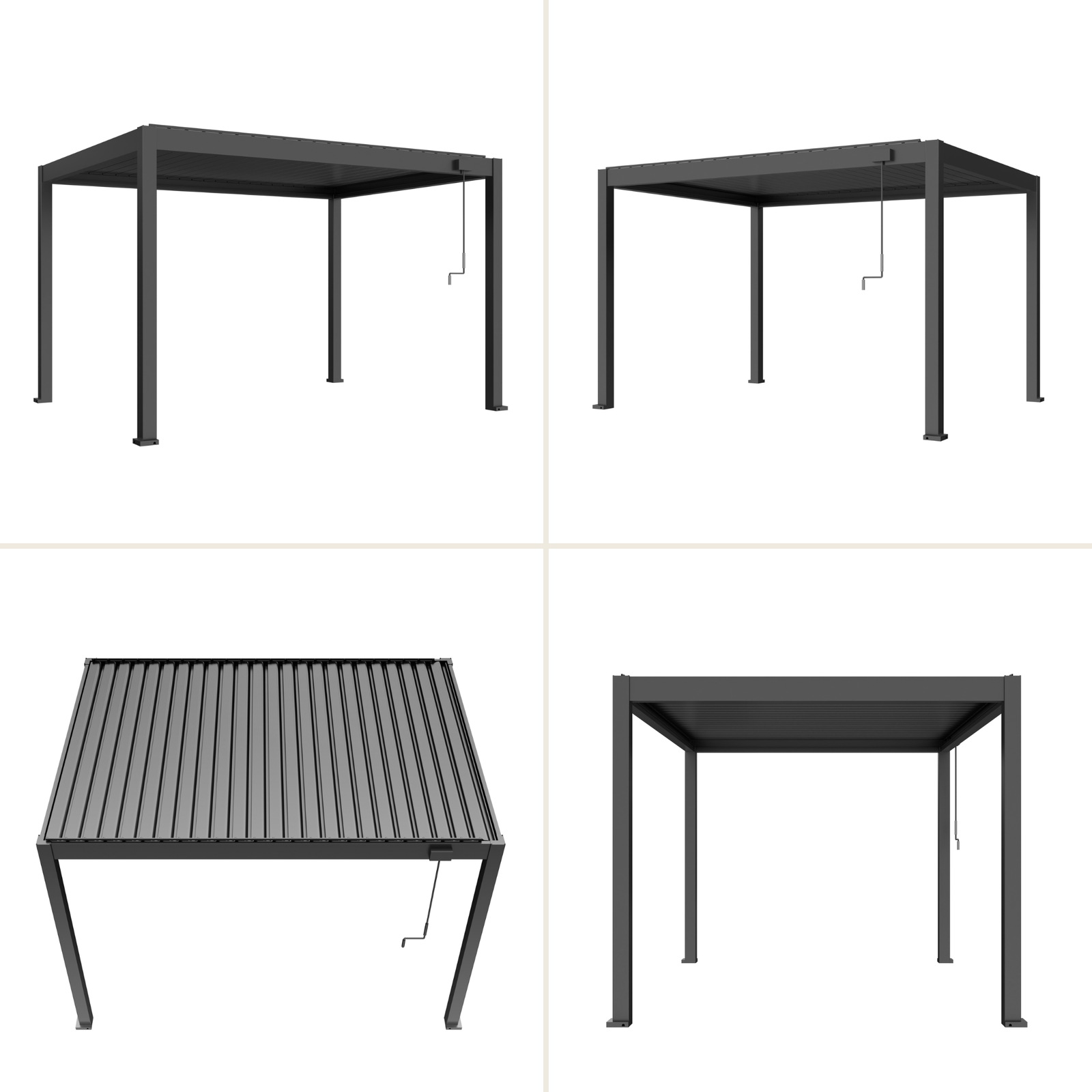 Luxus Pergola 3x4m