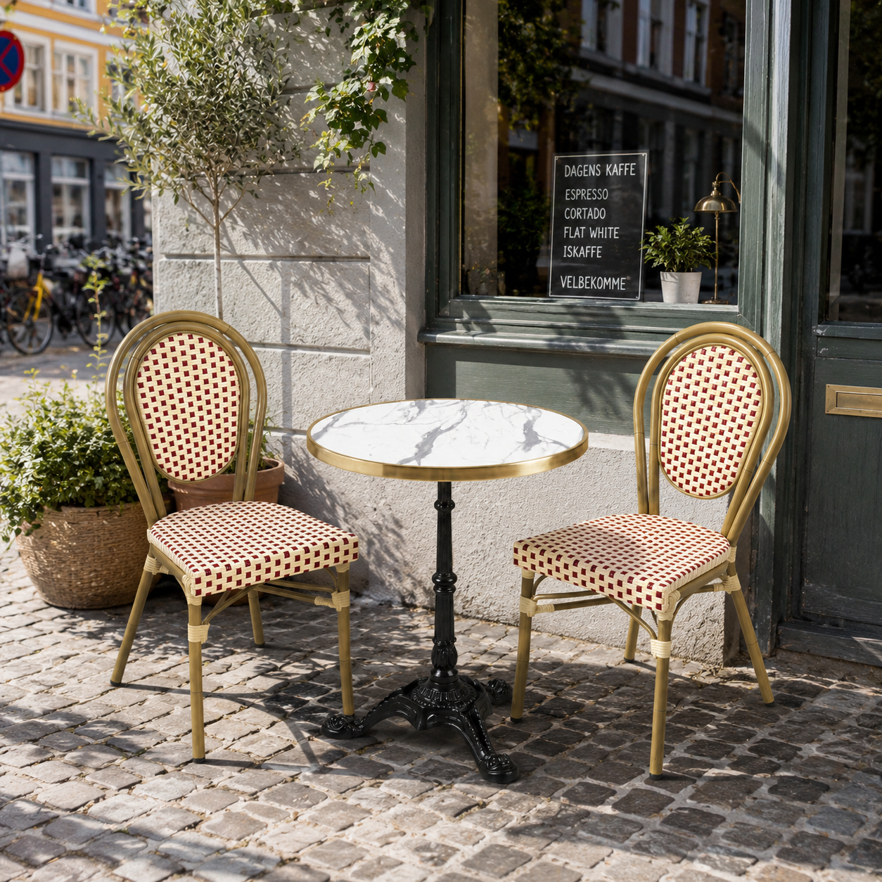 Cafépakke Paris | Rød-beige