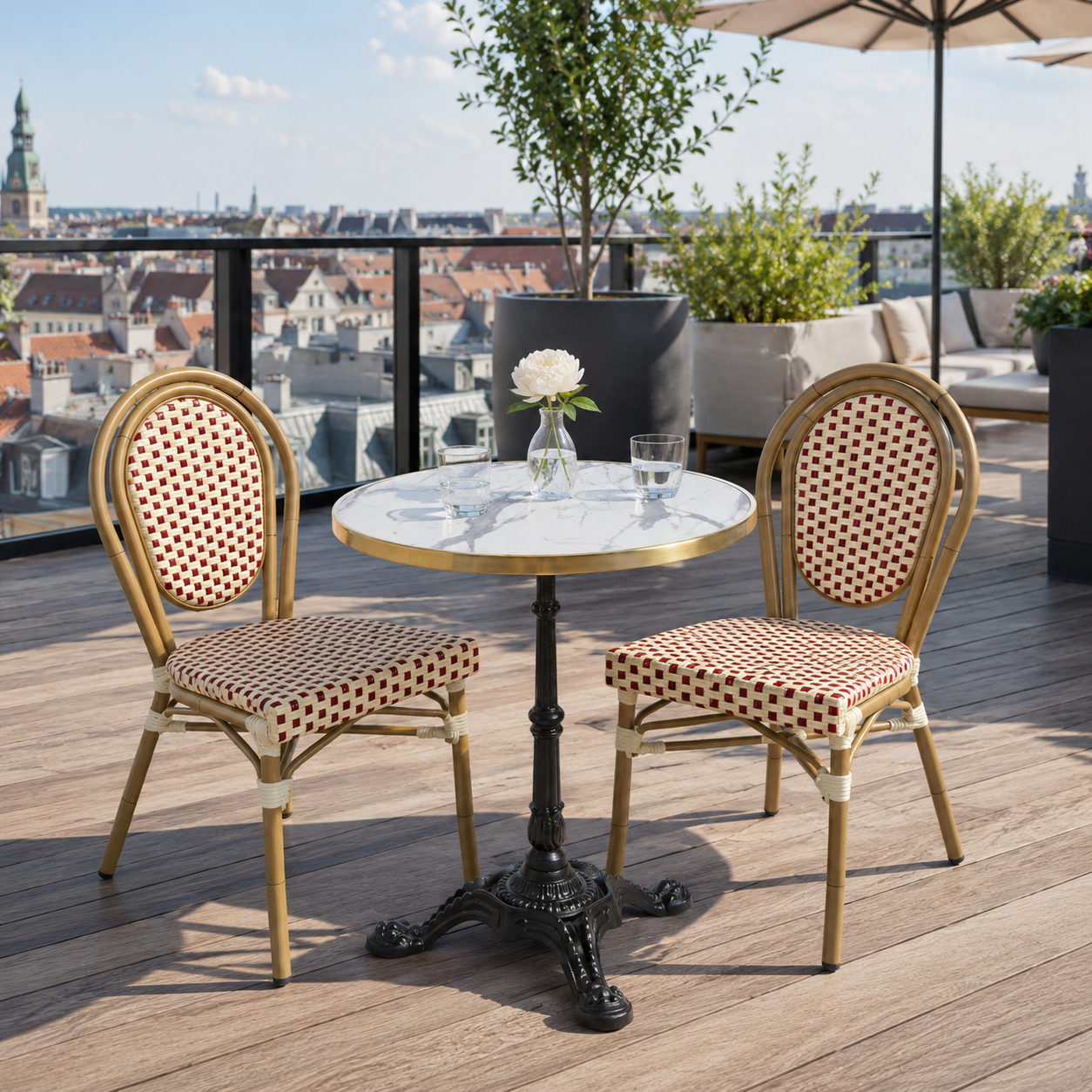 Cafépakke Paris | Rød-beige