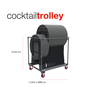 Zown - Cocktailbord - Ø80 cm bordvogn