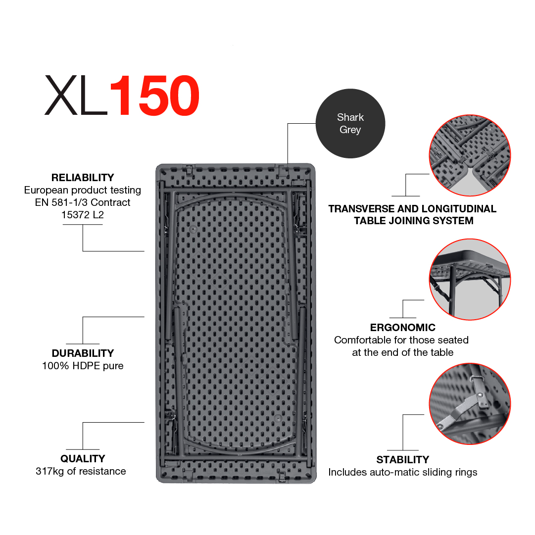 Zown New Classic - klapbord XL 150x76 cm