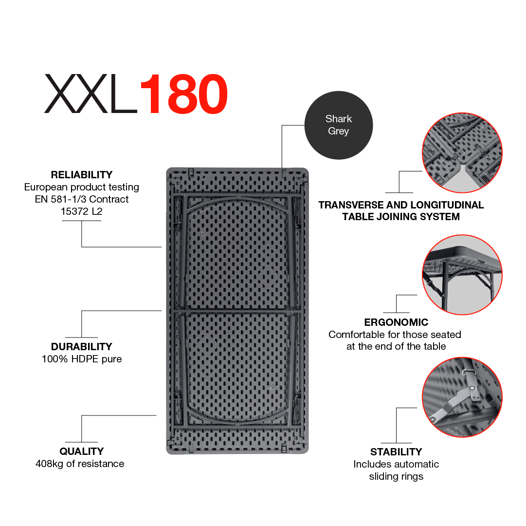 Zown New Classic - klapbord XXL 180x90 cm