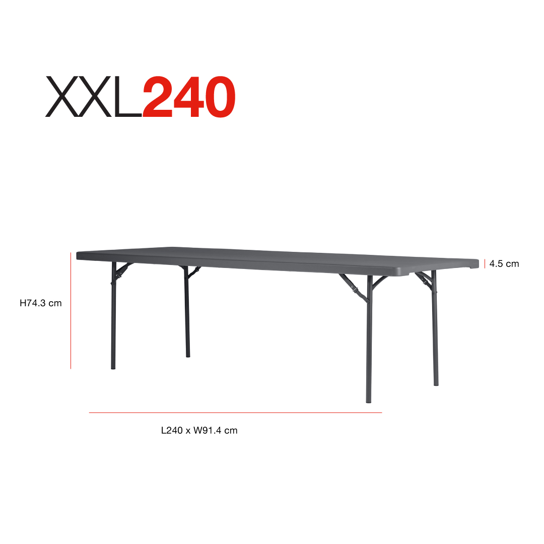 Zown New Classic - klapbord XXL 240x90 cm
